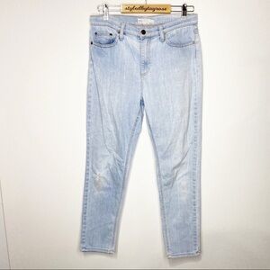Free people light wash mom jeans